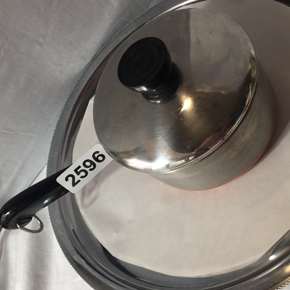 Vintage Revere Ware copper bottom stainless 1 quart saucepan with lid - Picture 8 of 8